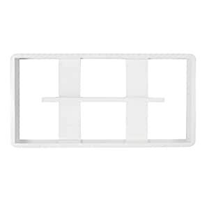 GRAZIA Solo Piece Storage Cube Rectangle MDF Floating Wall Shelf (White ...