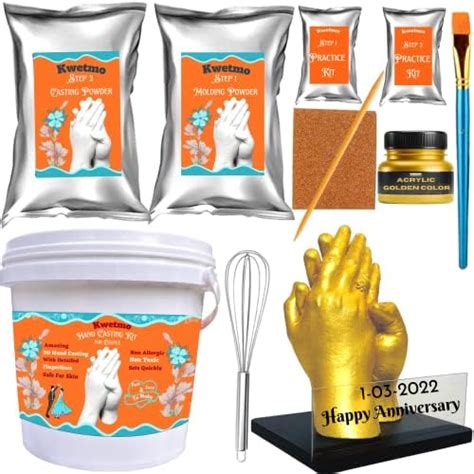 Mold Your Memories Paper Hand Casting Kit For Couple. Couple Casting ...