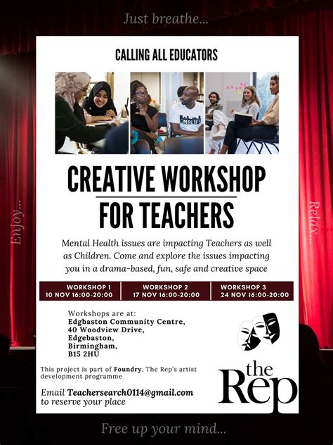 CREATIVE WORKSHOPS FOR TEACHERS/EDUCATORS - WELLBEING & CREATIVITY ...