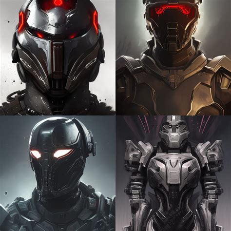 Armored anti-hero wearing blacked-out body armor covered in blood ...
