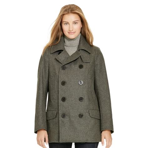 Wool-Blend Pea Coat for Women | Ralph Lauren® IN