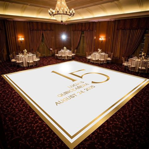 Customizable Quinceañera Decal Dance Floor Wrap. Removable Vinyl. Vinyl ...