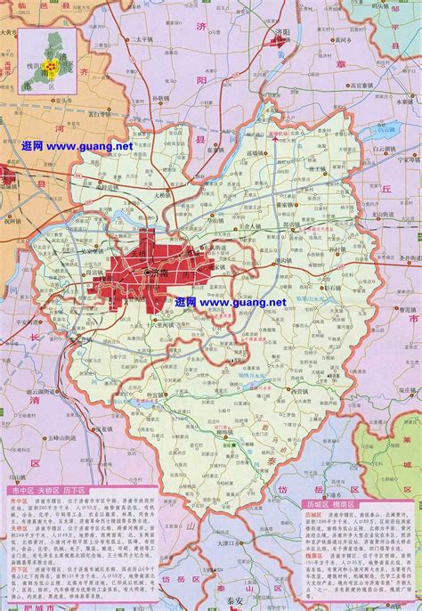 济南各区分界地图展示_地图分享