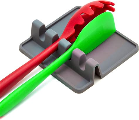 Amazon.com: AUOON Silicone Utensil Rest and Pot lid holder with Drip ...