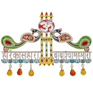 SHAJOC Peacock Design Hare Ka Sahara Baba Shyam Hamara Wall Hanging ...