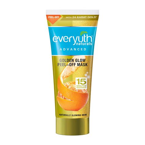 Buy Everyuth Naturals Advanced Golden Glow Peel-off Mask, 90gm, Tube ...