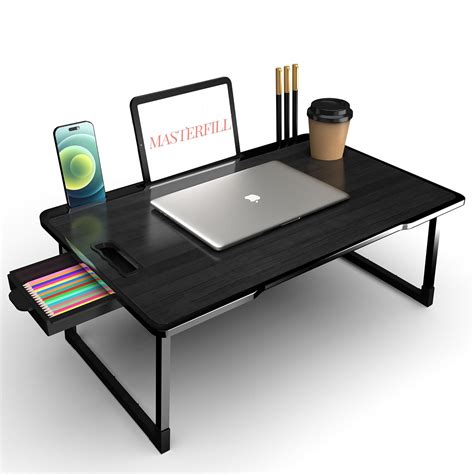 MASTERFILL Laptop Bed Tray Table, Laptop Desk for Bed,Foldable Lap Desk ...