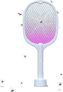 HHP Mosquito Killer Racket Rechargeable Handheld, Fly Swatter,UV Light ...