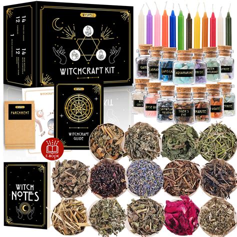 Buy Witchcraft Supplies Kit for Witch Altar 54PCS - Spell Candles ...