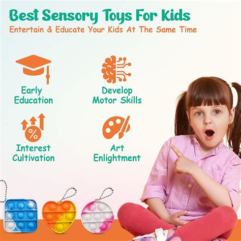 Only U Shapes Pop Fidget Toys Set, Silicone Rainbow Popper India | Ubuy