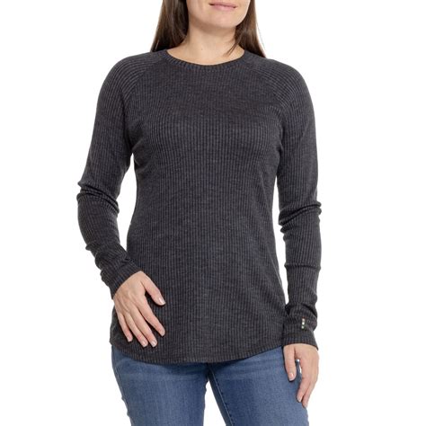 SmartWool Thermal Ribbed Crew Base Layer Shirt - Merino Wool, Long Sleeve