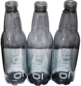 NAYASA SUMO WATER BOTTLE SET OF 3 GREY WITH STYLISH CAP 1000ML 1000 ml ...