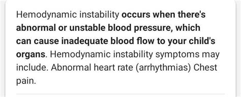 hemodynamic instability - Brainly.in