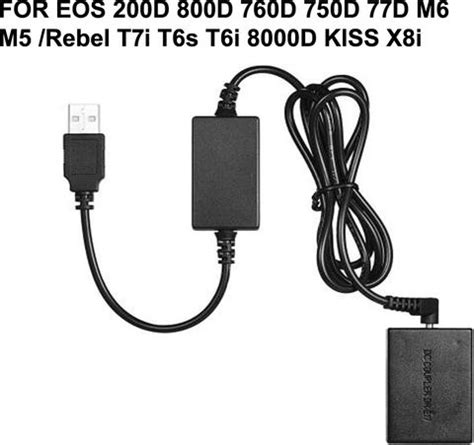 IJJA LPE-17 Dummy battery + DC Power Bank (5V 2A) USB Adapter Cable for ...