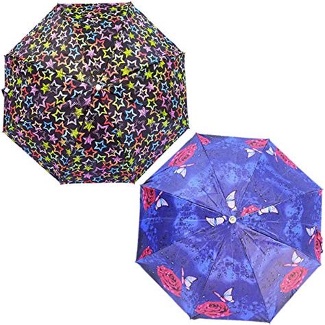RAINPOPSON® 2 Fold Umbrella for Women & Men UV Protection Office 2 Fold ...