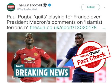 Fact Check: Paul Pogba did not quit French football team after ...