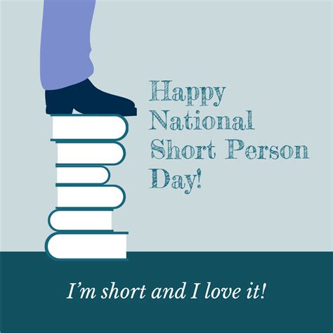 Free National Short Person Day Poster Vector Template to Edit Online