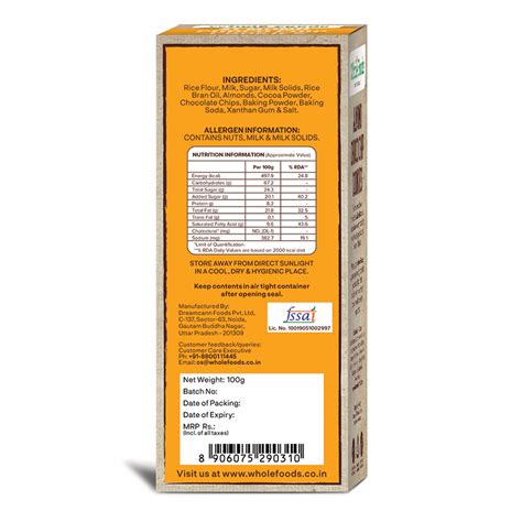 Gluten Free Almonds Choco Chip Cookies – wholefoodsin