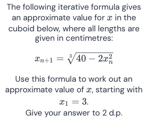 Image result for How to Work Out an Iterative Formula
