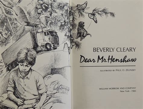 Dear Mr. Henshaw by Beverly Cleary; (illustrator) Paul O. Zelinsky ...