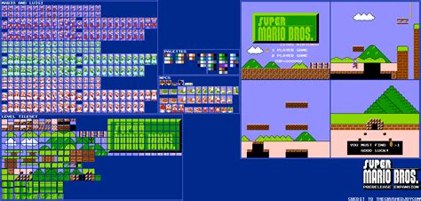 Super Mario Bros. Sprites (Pre-Release, Expanded) - Mario Customs ...