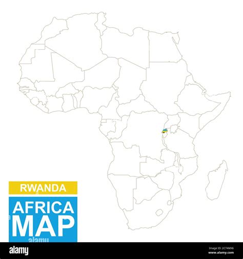 rwanda on the map of africa
