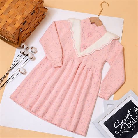 Girls cozy woollen frock – The Little Bunny