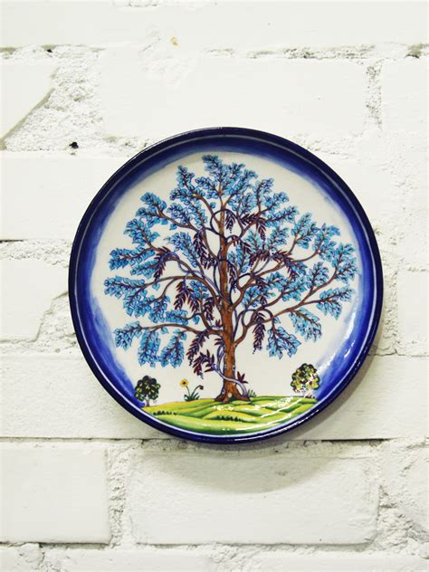 Blue Pottery Majestic Tree- Decorative Plates