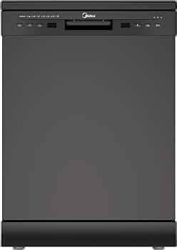 MIDEA 13 Place Setting Freestanding Dishwasher (MDWPF1301F(B), Black, 7 ...