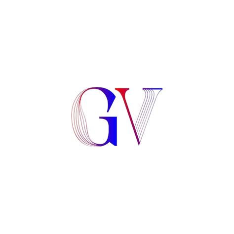 Gv logo | Premium Vector