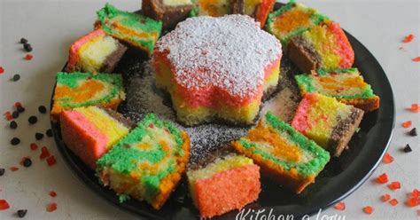 Rainbow Cake Recipe by Sanam Merchant/Rachna Chadha - Cookpad