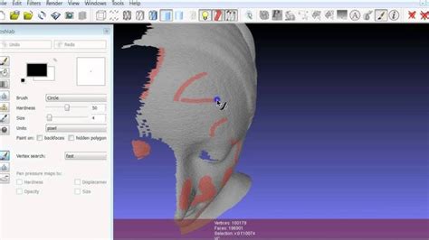 Rezultat imagine pentru MeshLab Invert Selection