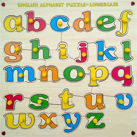 Buy Webby Premium Wooden Small Alphabets A to Z Educational Puzzle Toy ...