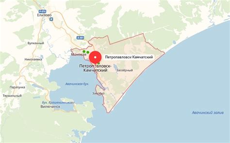 Где на карте России Петропавловск-Камчатский достопримечательности