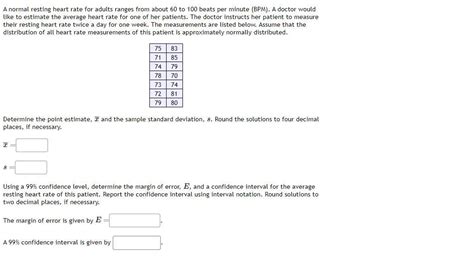 Image result for Heart rate Normal Range