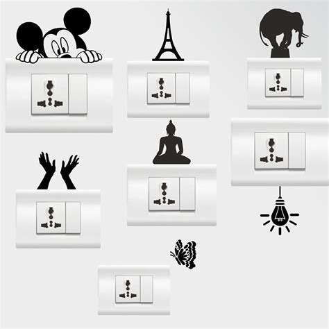 Buy StickerYard Wall Sticker, Wall Art, Switch Board Stickers Fridge ...