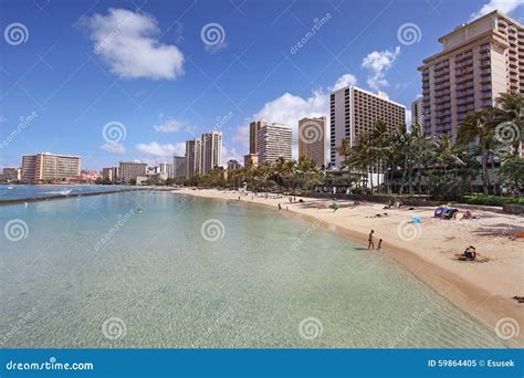 Waikiki Honolulu Hawaii editorial image. Image of america - 59864405