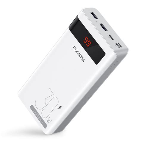 Romoss Power Bank 30000mah Sense8ps Pro Pd30w Type C External ...