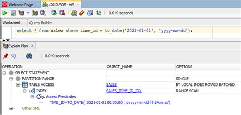 Image result for Index Hint in SQL Developer Example