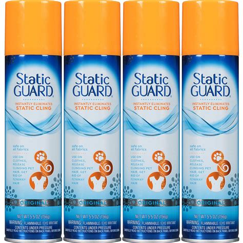 Static Guard Spray 5.5oz 4-Pack