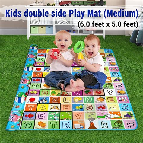 Double Sided Water Proof Baby Play Mat, Play Mats For Kids Large Size ...
