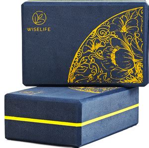 Wiselife Printed Yoga Blocks | Yoga Brick,High-Density EVA Foam Soft ...