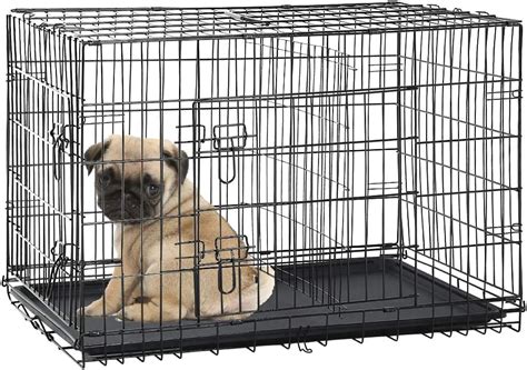 Buy Dog Crate for Large Medium Dogs Folding Dog Kennel Cage with ...