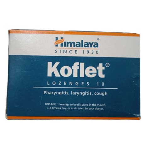 Buy HIMALAYA KOFLET-H | FOR RELIEF FROM COUGH & SORE THROAT | GINGER ...