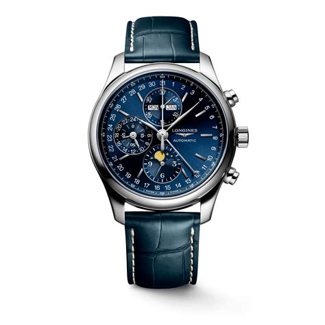 LONGINES MASTER COLLECTION CHRONO MOONPHASE | Ø 42.00 mm, Blau Mit ...