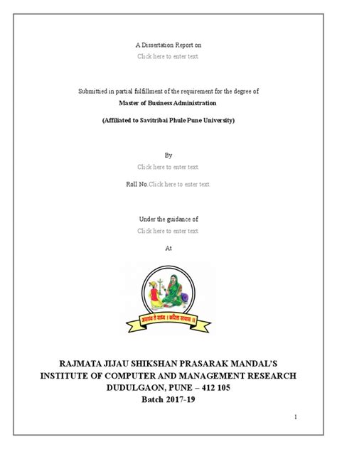 Image result for Dissertation Format