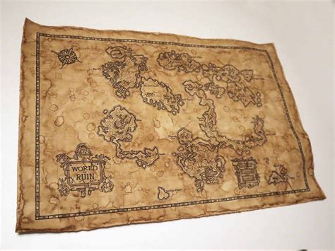 Buy Map of the World of Ruin From Final Fantasy 6, FF6, FFVI - Large ...