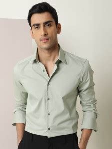 RARE RABBIT Men Solid Casual Green Shirt - Buy RARE RABBIT Men Solid ...
