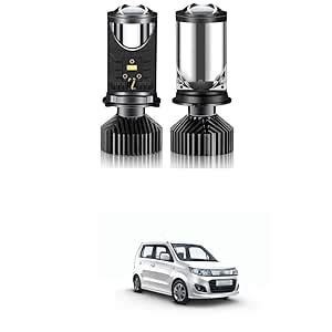 LOVMOTO Universal H4/9003/HB2 Y6 H4 80W LED Headlight Bulbs with Mini ...