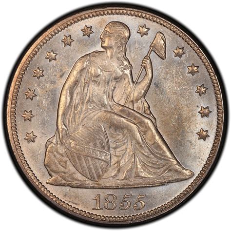 1855 Seated Liberty Silver Dollar Values - Live Pricing | CoinValues.com